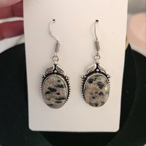Sodalite Silver Earrings